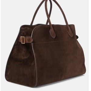 Soft Margaux 17 Bag in Mocha Suede NEW